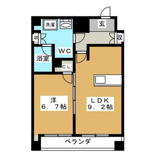 ガーラ・ステーション菊川【5階】の間取り