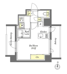 プライムメゾン亀戸【2階】の間取り