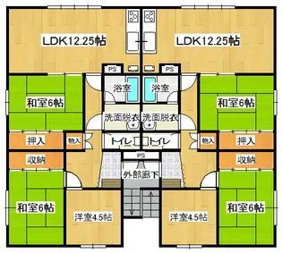 コーポ未来【4階】の間取り