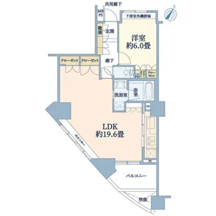 プラウド一番町【7階】の間取り