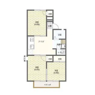 サンハイツ藤岡A【2階】の間取り