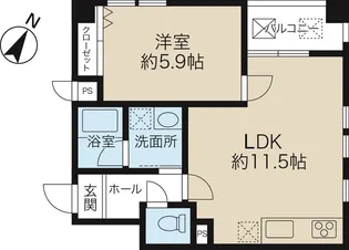コンフォートピア町田【3階】の間取り