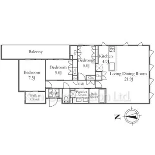 Embassy Suite【1階】の間取り