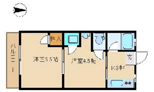 ハイム徳持【2階】の間取り
