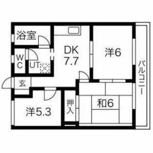シャンテFUJI【2階】の間取り