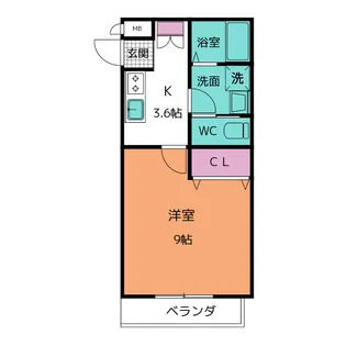 メゾン・ド・オヴァール【2階】の間取り