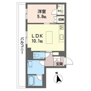 アンムート戸越公園【4階】の間取り