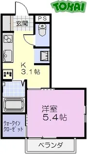 メゾン新松ヶ島【1階】の間取り
