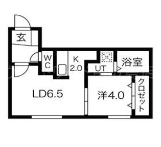 Encore豊平公園【4階】の間取り