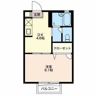 コーポマリーユ【2階】の間取り