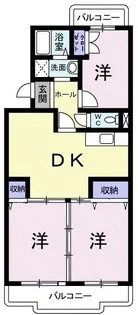 メロディー石垣【1階】の間取り