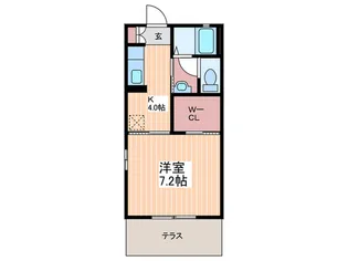 オレンジコート【1階】の間取り