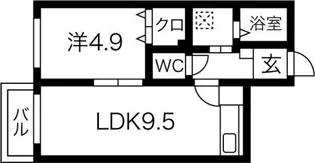 ディスティニー【4階】の間取り