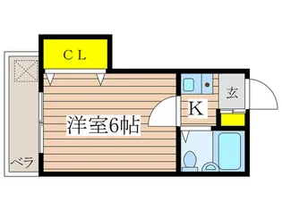 中野ハイツ【1階】の間取り