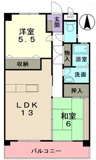 フェリス・フェンテ【2階】の間取り