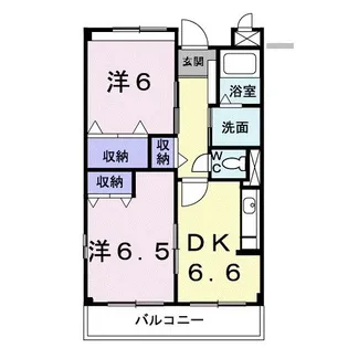 クリスタルKUMAGAYA-A【3階】の間取り