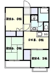 宿河原マンション【2階】の間取り