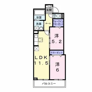 ヒカルサ大阪巽西【1階】の間取り