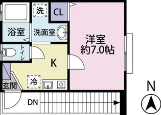 ローズガーデン【2階】の間取り