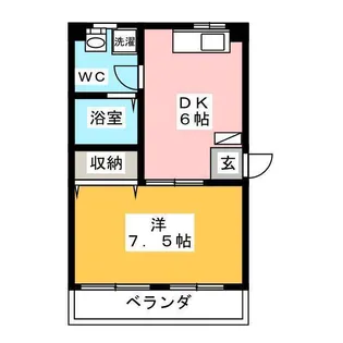 山元マンション【1階】の間取り