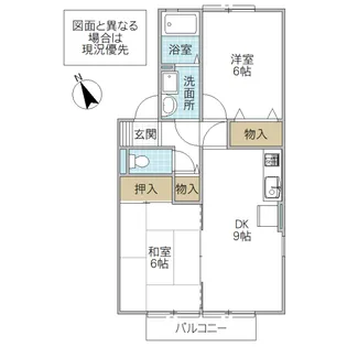 ルミエール D棟【1階】の間取り