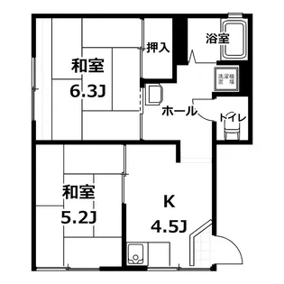 リベラコートA棟【2階】の間取り