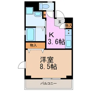 ジラソーレ【2階】の間取り