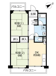UR大浜南町第二【3階】の間取り