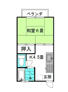 ジュエルボックス・オーサワ【1階】の間取り