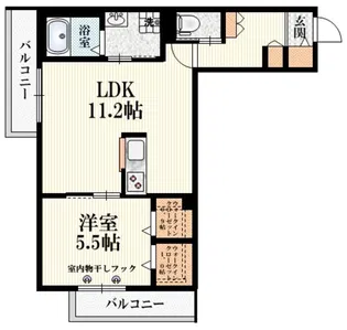 エトワール中村【3階】の間取り