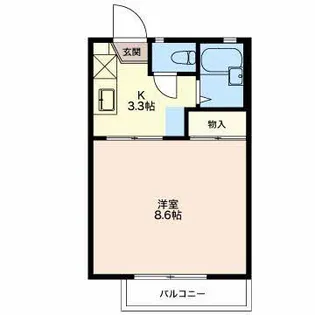 ベルメゾン南俣【2階】の間取り