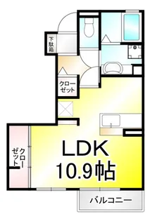 ベル・ラフィーネ【1階】の間取り