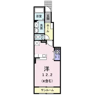 メゾン北冠【1階】の間取り