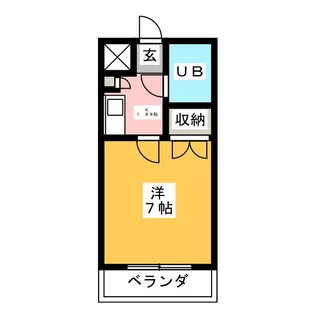 コスモ西早稲田【1階】の間取り