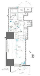 ZOOM川崎EAST【6階】の間取り