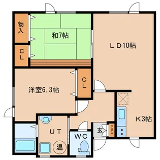 ミヤカーザ【1階】の間取り