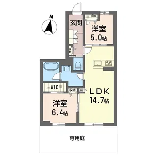メゾン・ド・若葉【1階】の間取り
