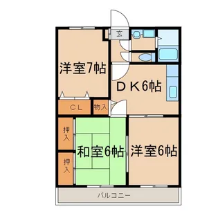 フレグランスK【1階】の間取り