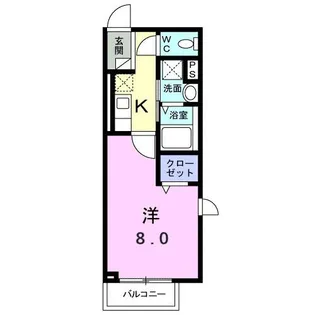 メゾン・ル・ブラン【3階】の間取り