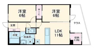 グランカーサ川崎生田【2階】の間取り