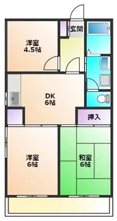 ラリーマンション【2階】の間取り