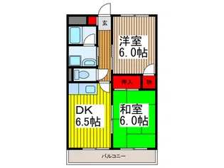 メゾン ド エクロ-ル【3階】の間取り