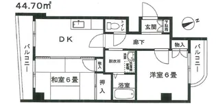 ジャルダン清澄【4階】の間取り