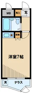 サンシャイン武蔵野【1階】の間取り