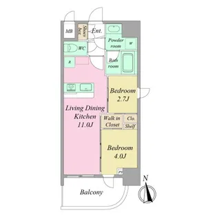 (仮称)SE西天満4丁目PJ【2階】の間取り