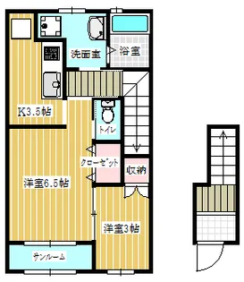 グラン・ジュテ【2階】の間取り