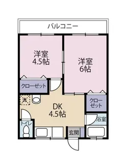 あいかわアパート【2階】の間取り