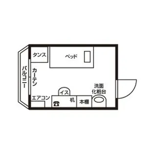 ドーミー赤池【4階】の間取り