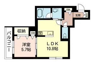 ウェルデンス根岸【2階】の間取り