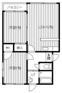 ハイデンス平岸A【2階】の間取り